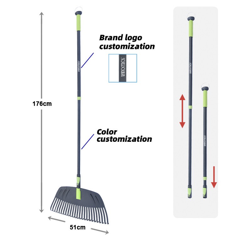 telescopic poly rake