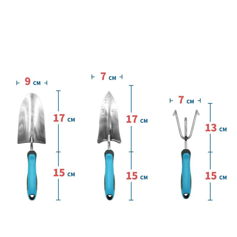 Gardening stainless steel hand trowel family