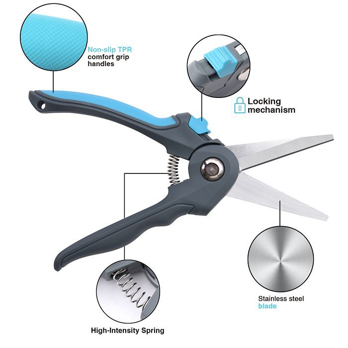 product-504-1 Stainless garden bypass pruners shears specification
